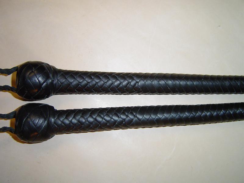 3ft Black 12 plait Matched pair of Signal Whips B.JPG